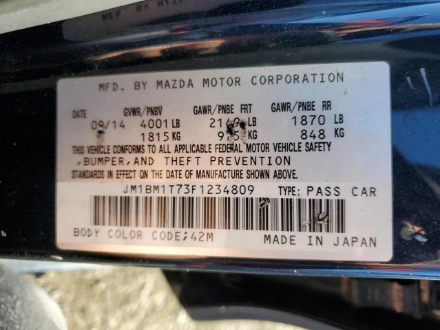 Photo 11 VIN: JM1BM1T73F1234809 - MAZDA 3 SV 