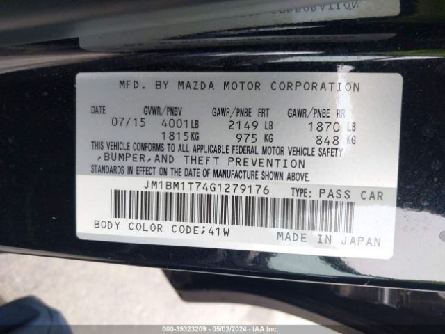 Photo 8 VIN: JM1BM1T74G1279176 - MAZDA MAZDA3 