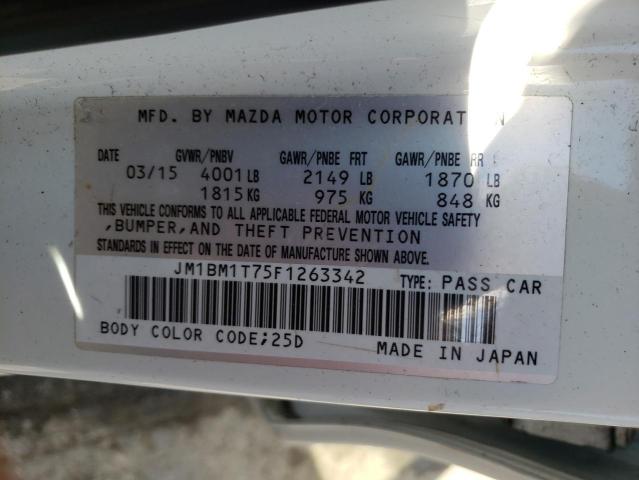 Photo 9 VIN: JM1BM1T75F1263342 - MAZDA 3 SV 