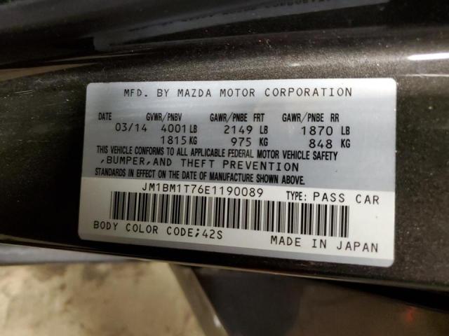 Photo 9 VIN: JM1BM1T76E1190089 - MAZDA 3 