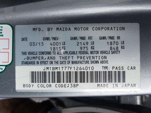 Photo 9 VIN: JM1BM1T77F1264010 - MAZDA 3 