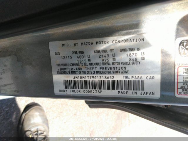 Photo 8 VIN: JM1BM1T79G1318652 - MAZDA 3 