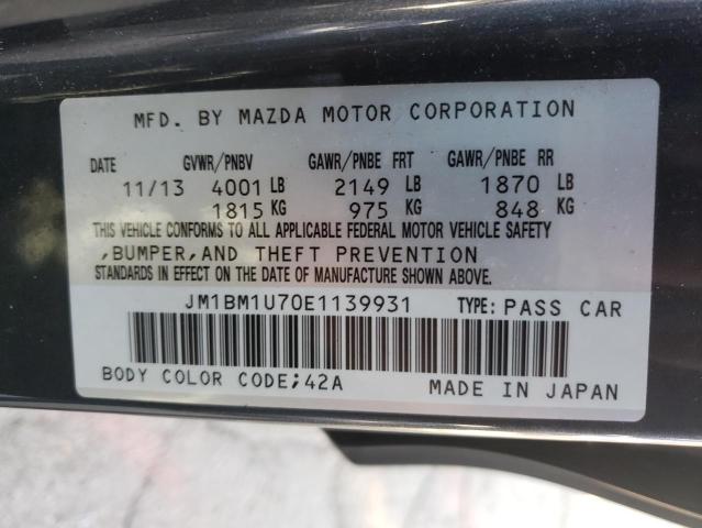 Photo 9 VIN: JM1BM1U70E1139931 - MAZDA 3 SPORT 