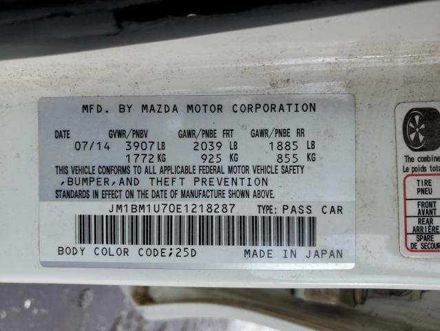 Photo 12 VIN: JM1BM1U70E1218287 - MAZDA 3 SPORT 