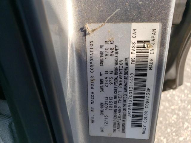 Photo 12 VIN: JM1BM1U70G1314455 - MAZDA 3 