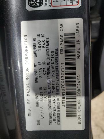 Photo 11 VIN: JM1BM1U70G1327111 - MAZDA 3 