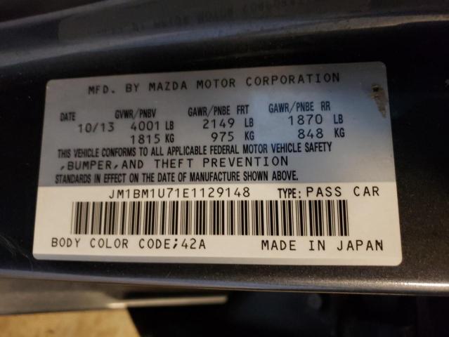 Photo 9 VIN: JM1BM1U71E1129148 - MAZDA 3 SPORT 