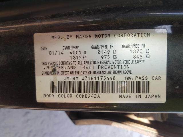 Photo 9 VIN: JM1BM1U71E1175448 - MAZDA 3 SPORT 