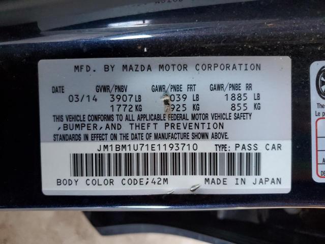 Photo 11 VIN: JM1BM1U71E1193710 - MAZDA 3 SPORT 