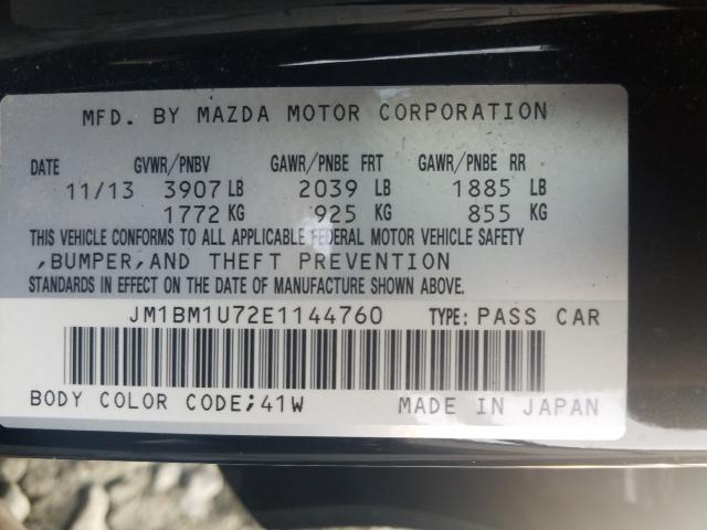 Photo 9 VIN: JM1BM1U72E1144760 - MAZDA 3 SPORT 