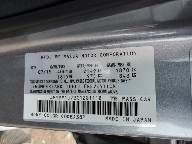 Photo 11 VIN: JM1BM1U72G1281118 - MAZDA 3 SPORT 