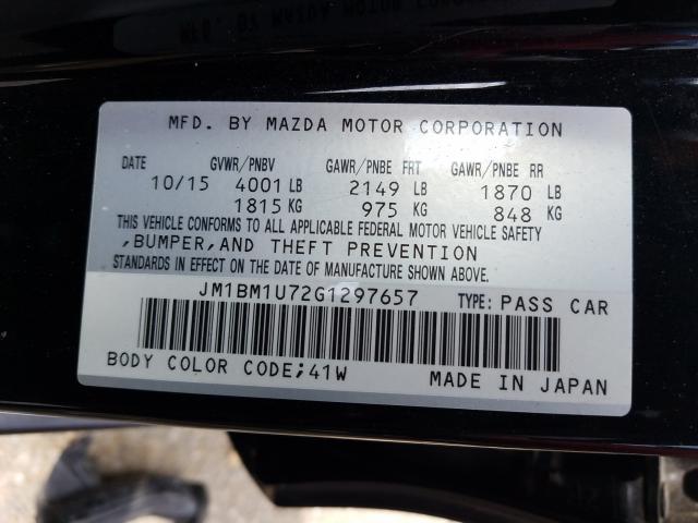 Photo 9 VIN: JM1BM1U72G1297657 - MAZDA 3 SPORT 