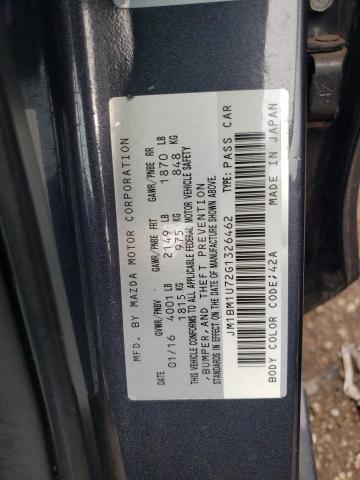 Photo 12 VIN: JM1BM1U72G1326462 - MAZDA 3 