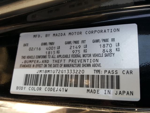 Photo 9 VIN: JM1BM1U72G1333220 - MAZDA 3 SPORT 