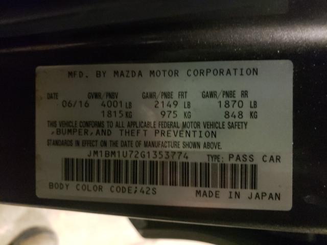 Photo 9 VIN: JM1BM1U72G1353774 - MAZDA 3 