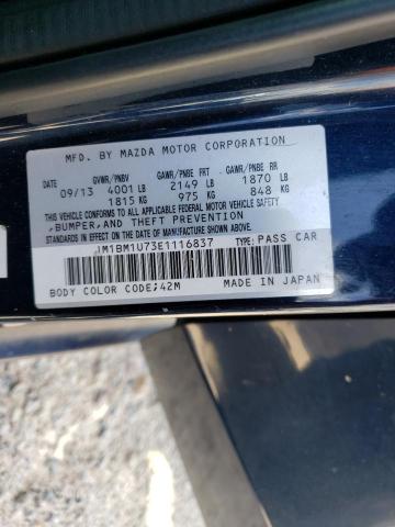 Photo 9 VIN: JM1BM1U73E1116837 - MAZDA 3 SPORT 