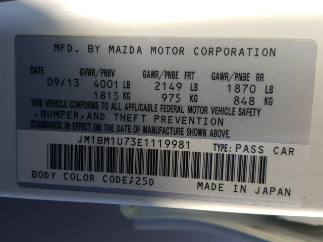 Photo 9 VIN: JM1BM1U73E1119981 - MAZDA 3 SPORT 