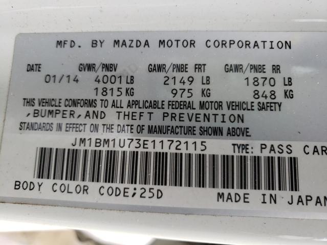 Photo 12 VIN: JM1BM1U73E1172115 - MAZDA 3 SPORT 