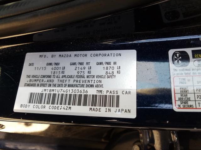 Photo 9 VIN: JM1BM1U74G1303636 - MAZDA 3 