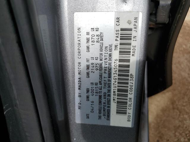 Photo 11 VIN: JM1BM1U74G1345076 - MAZDA 3 SPORT 