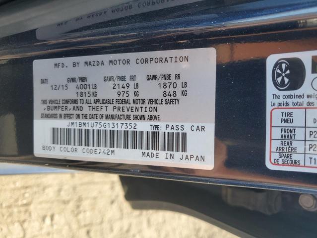 Photo 9 VIN: JM1BM1U75G1317352 - MAZDA 3 SPORT 