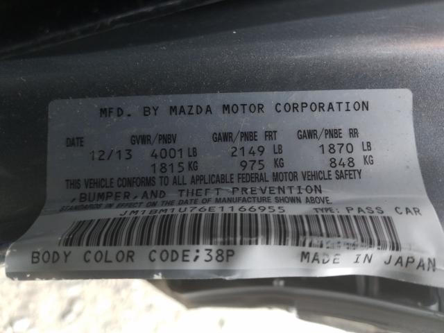 Photo 9 VIN: JM1BM1U76E1166955 - MAZDA 3 SPORT 