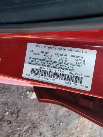 Photo 9 VIN: JM1BM1U76E1215975 - MAZDA 3 SPORT 