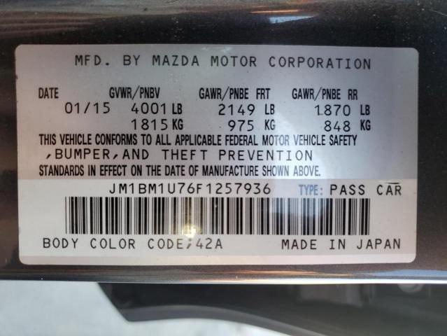 Photo 11 VIN: JM1BM1U76F1257936 - MAZDA 3 SPORT 