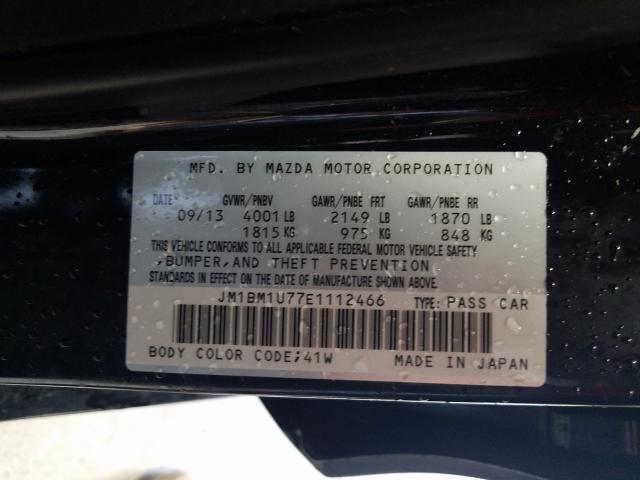 Photo 9 VIN: JM1BM1U77E1112466 - MAZDA 3 SPORT 