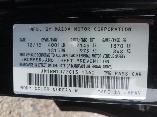 Photo 9 VIN: JM1BM1U77G1311360 - MAZDA 3 