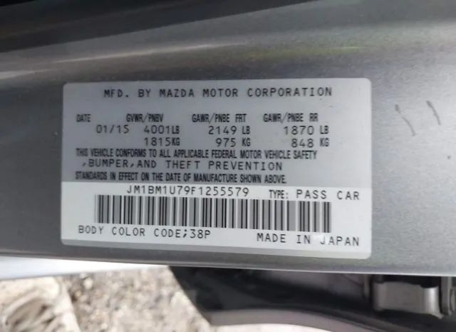 Photo 8 VIN: JM1BM1U79F1255579 - MAZDA 3 