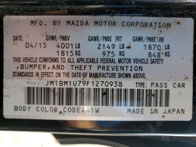 Photo 9 VIN: JM1BM1U79F1270938 - MAZDA 3 SPORT 