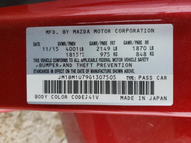 Photo 9 VIN: JM1BM1U79G1307505 - MAZDA 3 