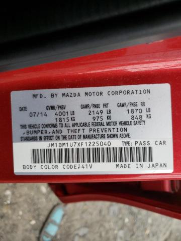 Photo 9 VIN: JM1BM1U7XF1225040 - MAZDA 3 SPORT 