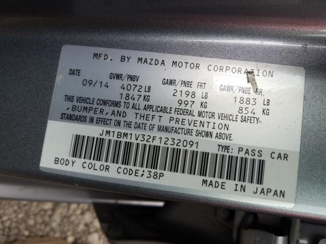 Photo 9 VIN: JM1BM1V32F1232091 - MAZDA 3 TOURING 