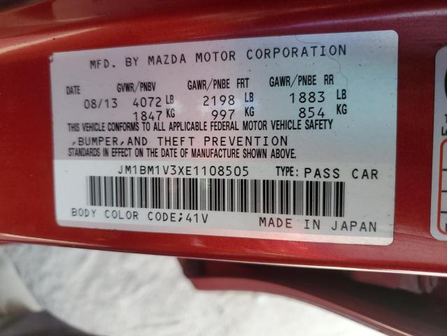 Photo 12 VIN: JM1BM1V3XE1108505 - MAZDA 3 TOURING 