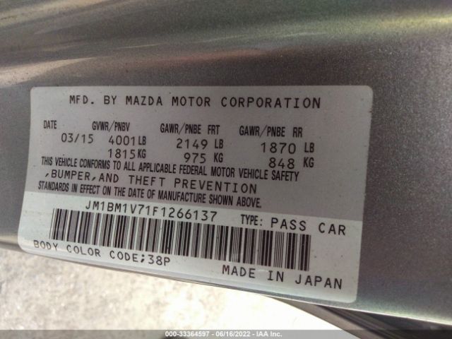 Photo 8 VIN: JM1BM1V71F1266137 - MAZDA 3 