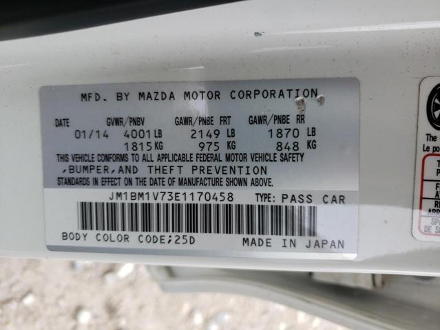 Photo 9 VIN: JM1BM1V73E1170458 - MAZDA 3 TOURING 