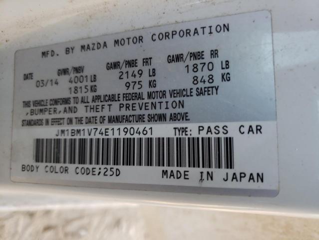 Photo 11 VIN: JM1BM1V74E1190461 - MAZDA 3 TOURING 