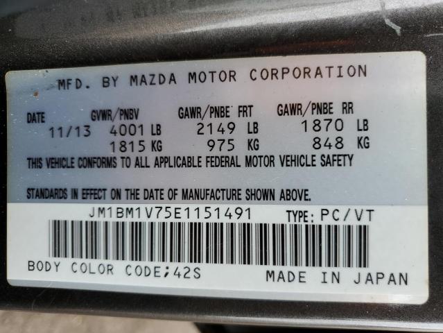 Photo 11 VIN: JM1BM1V75E1151491 - MAZDA 3 