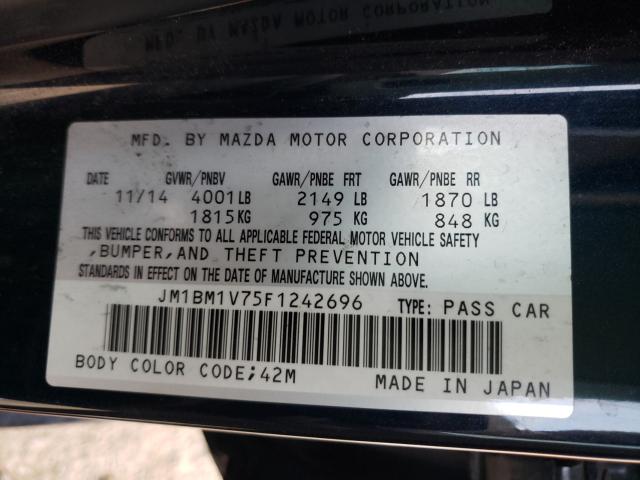 Photo 9 VIN: JM1BM1V75F1242696 - MAZDA 3 