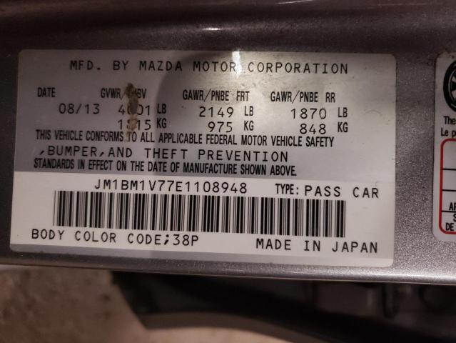 Photo 11 VIN: JM1BM1V77E1108948 - MAZDA 3 TOURING 