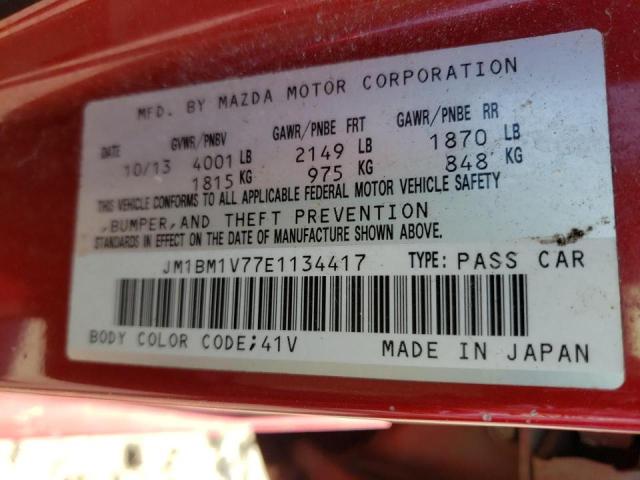 Photo 9 VIN: JM1BM1V77E1134417 - MAZDA 3 TOURING 