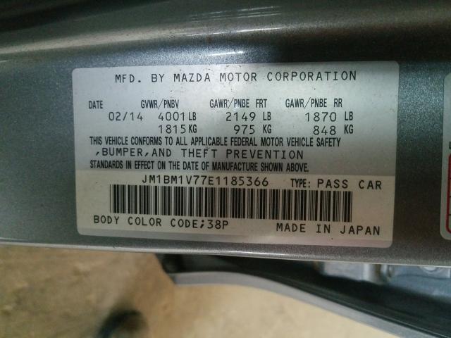 Photo 9 VIN: JM1BM1V77E1185366 - MAZDA 3 