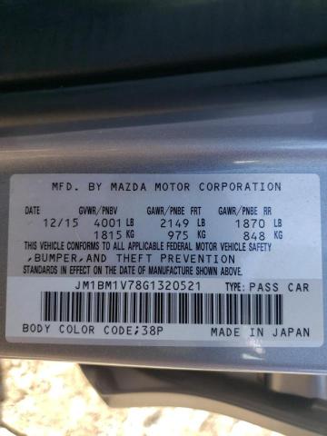 Photo 9 VIN: JM1BM1V78G1320521 - MAZDA 3 TOURING 