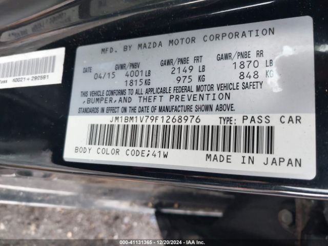 Photo 8 VIN: JM1BM1V79F1268976 - MAZDA MAZDA3 