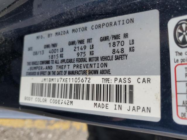 Photo 11 VIN: JM1BM1V7XE1105672 - MAZDA 3 