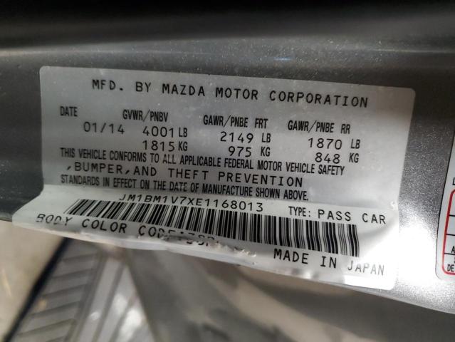 Photo 11 VIN: JM1BM1V7XE1168013 - MAZDA 3 