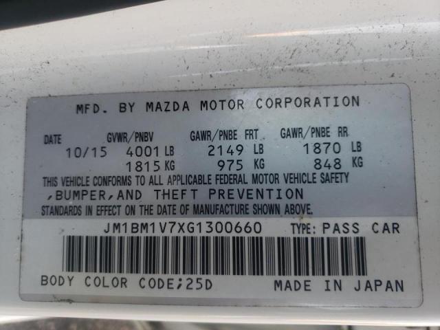 Photo 9 VIN: JM1BM1V7XG1300660 - MAZDA 3 TOURING 