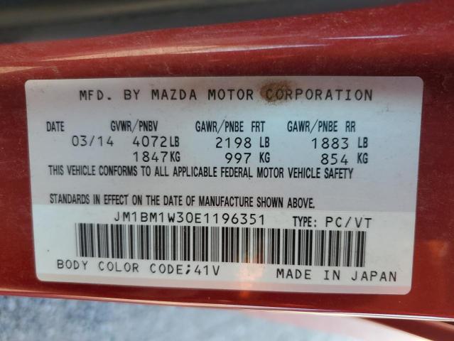 Photo 11 VIN: JM1BM1W30E1196351 - MAZDA 3 GRAND TO 